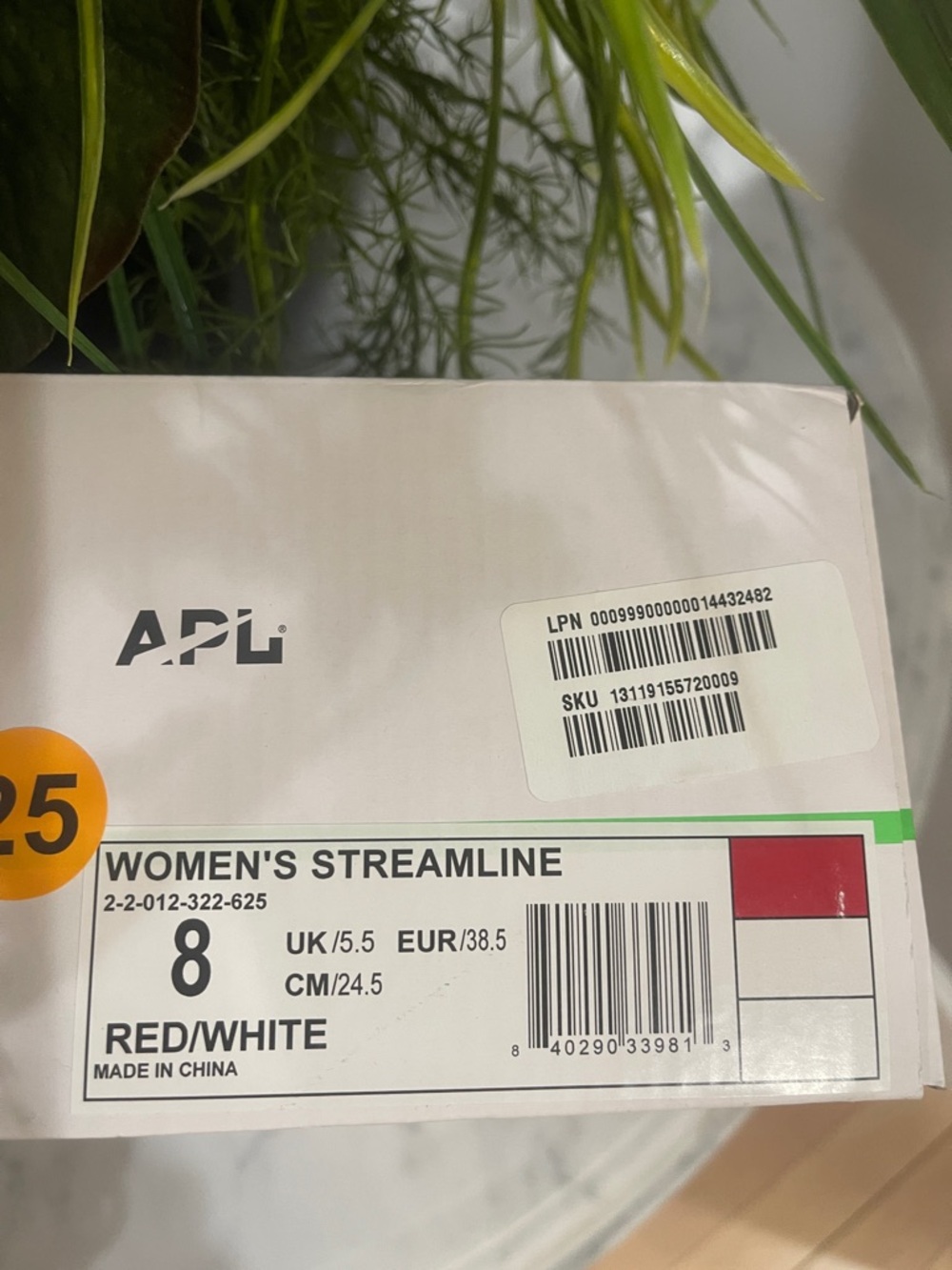 APL Red Athletic Running Shoes - Picture 2 of 4